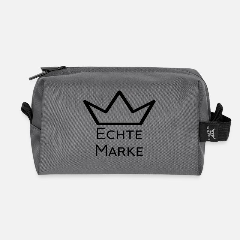 Echte Marke - Recycelte Kulturtasche - Anthrazit