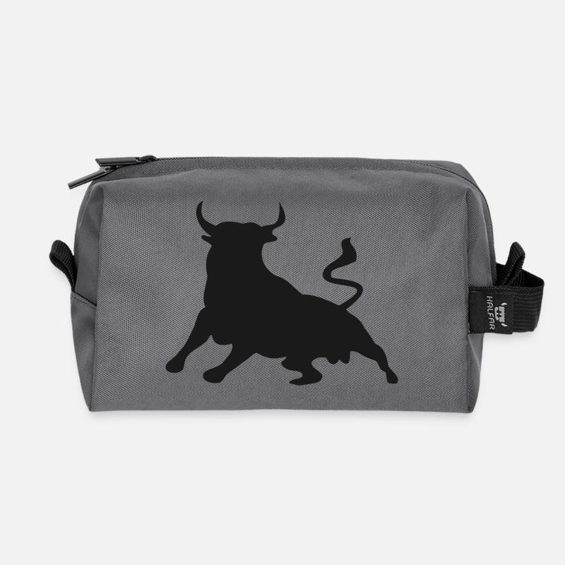 bulle,stier,kuh, - Recycelte Kulturtasche - Anthrazit
