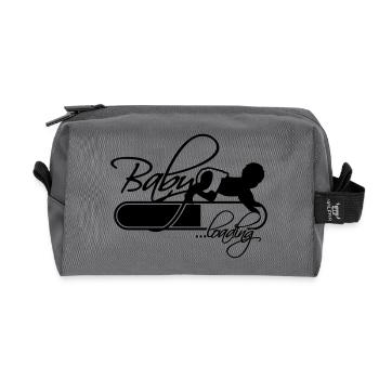 Baby Loading Logo - Trousse de toilette en tissu recyclé - anthracite - Devant