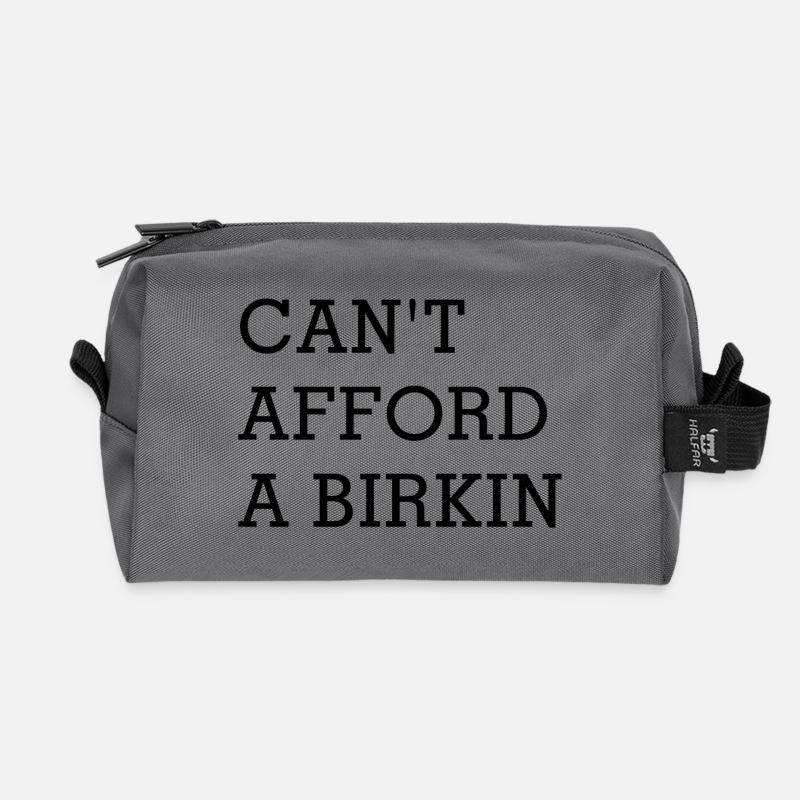 Can't afford a birkin - Recycelte Kulturtasche - Anthrazit