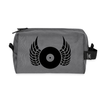 dj - Recycled Toiletry Zip Bag - anthracite - Front