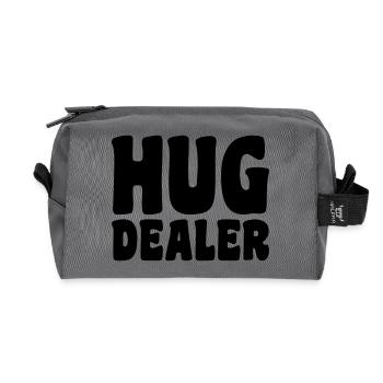 Hug - Recycled Toiletry Zip Bag - anthracite - Front