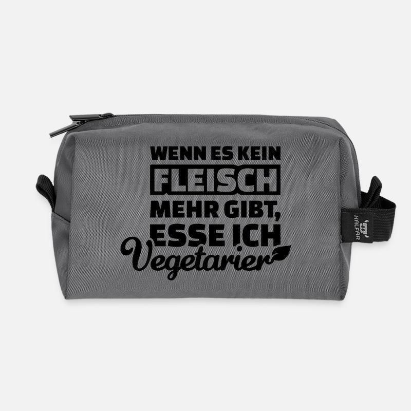 Fleisch - Recycelte Kulturtasche - Anthrazit