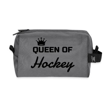 Hockey - Cross - Eishockey - Skater - Ice Hockey - Trousse de toilette en tissu recyclé - anthracite - Devant