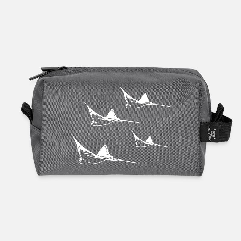 Adlerrochen Flug Formation - Recycelte Kulturtasche - Anthrazit