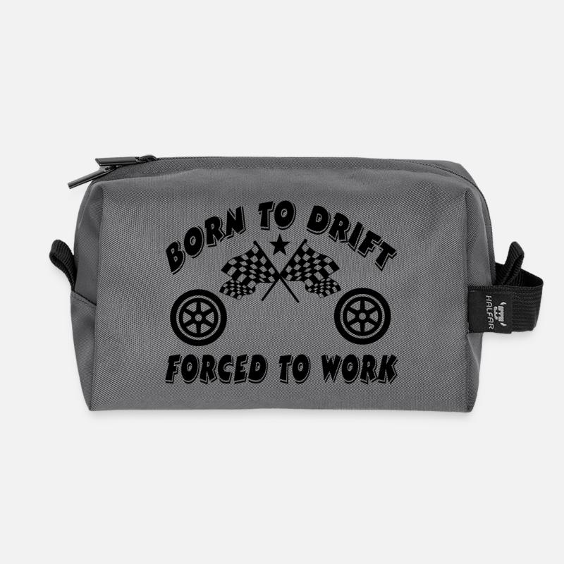 Auto - Recycelte Kulturtasche - Anthrazit