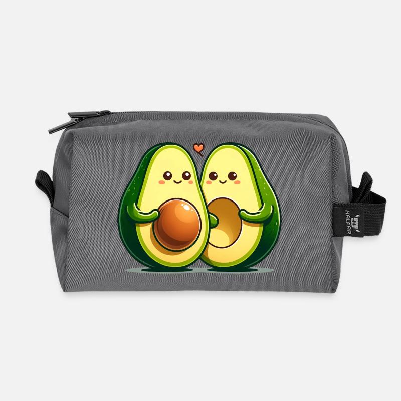 Avocado-Paar - Recycelte Kulturtasche - Anthrazit