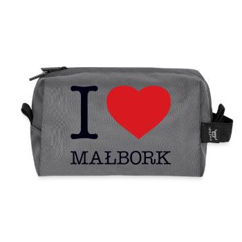 I LOVE MALBORK - Recycelte Kulturtasche - Anthrazit - Vorne