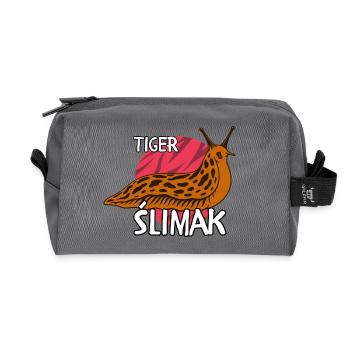 Tiger Ślimak | Lustiges polnisches Meme Shirt - Recycelte Kulturtasche - Anthrazit - Vorne
