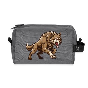 Lone Wolf Alpha - Recycled Toiletry Zip Bag - anthracite - Front