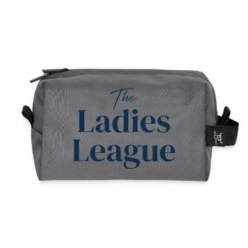 The Ladies League - Recycled Toiletry Zip Bag - anthracite - Front