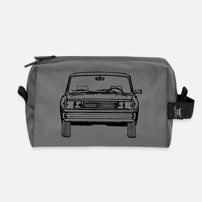 Lada Nova 1300 Front - Recycelte Kulturtasche - Anthrazit