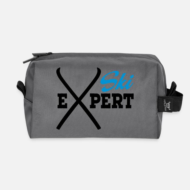 Ski - Recycelte Kulturtasche - Anthrazit