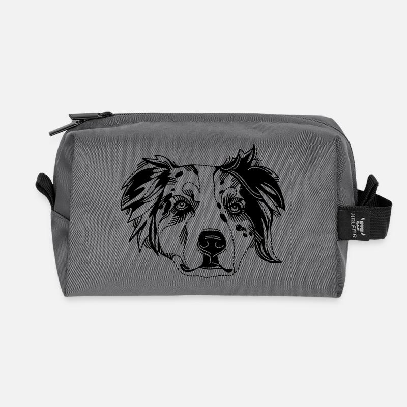 Australian Shepherd - Recycelte Kulturtasche - Anthrazit