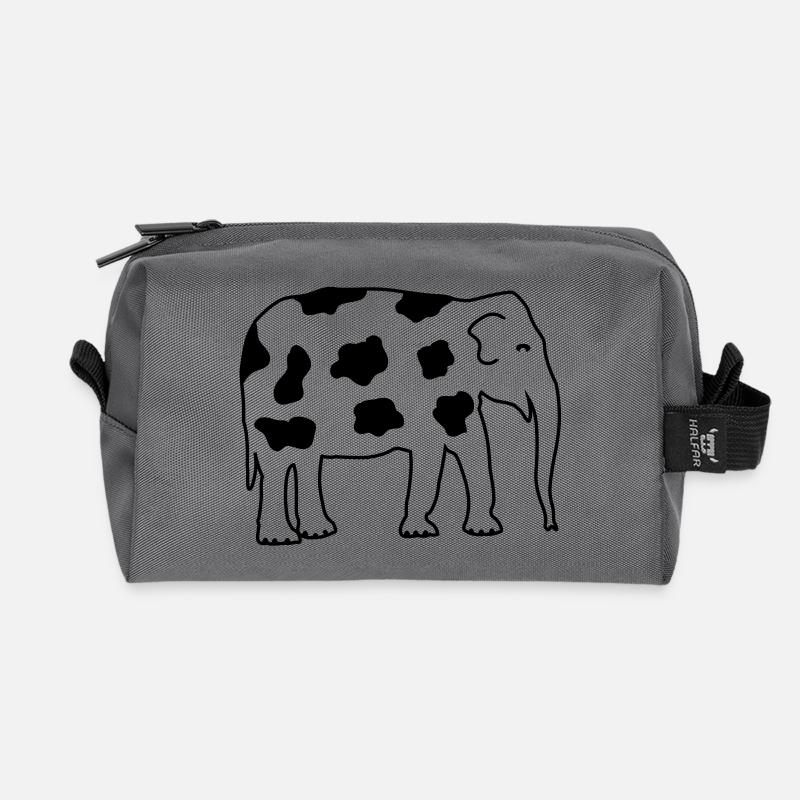 elephant - Recycled Toiletry Zip Bag - anthracite