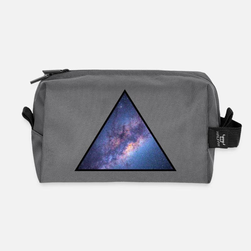 Milchstraße, Astronomie - Recycelte Kulturtasche - Anthrazit
