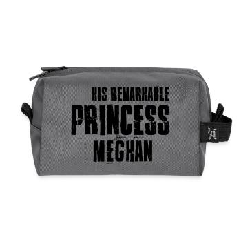 HT Royal Wedding Remarkable Princess black - Recycled Toiletry Zip Bag - anthracite - Front