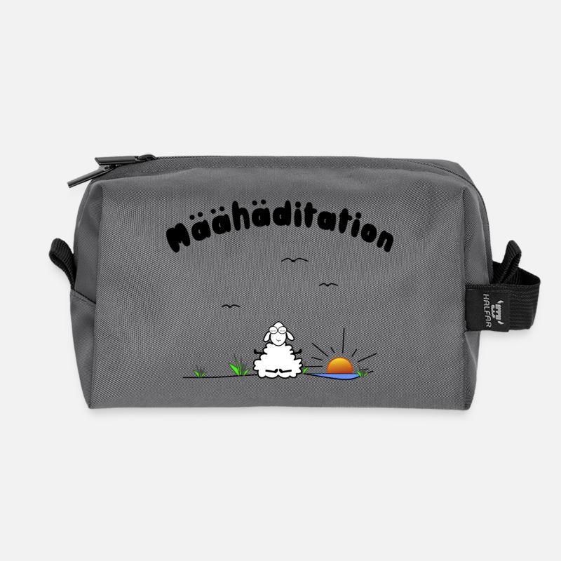 Meditation - Recycelte Kulturtasche - Anthrazit