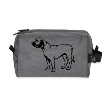Chien de sueur hanovrien - Trousse de toilette en tissu recyclé - anthracite - Devant