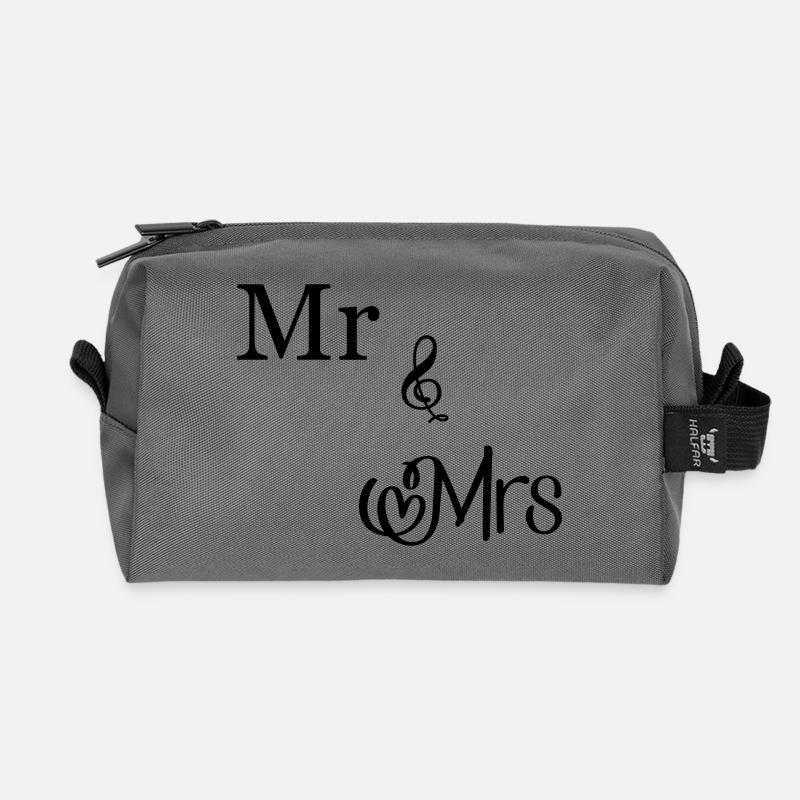 Mr and Mrs - Recycelte Kulturtasche - Anthrazit