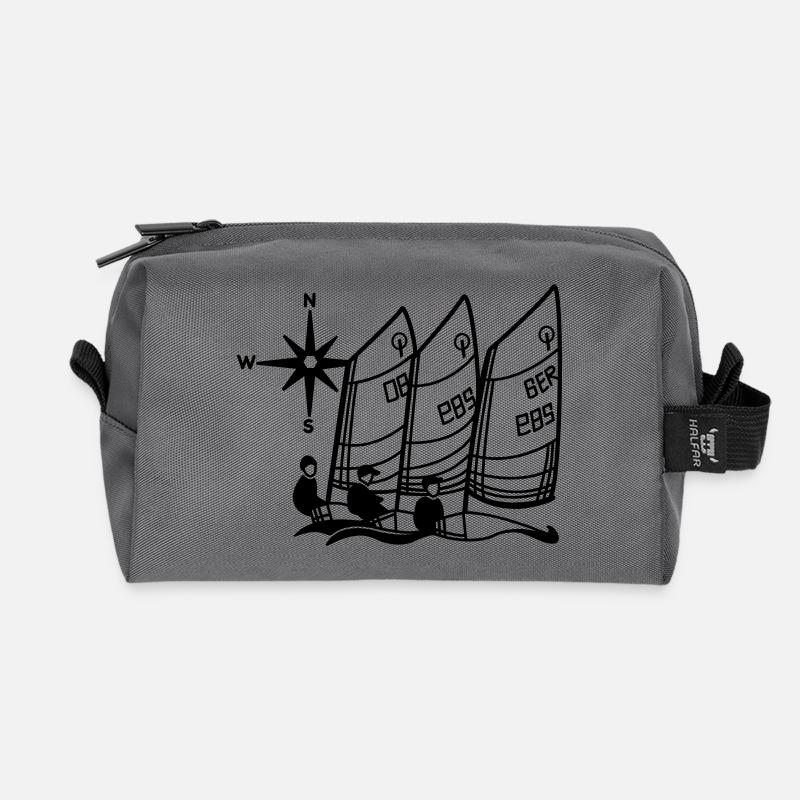 Optimist Opti Segelboot Regatta Segelshirt Kinder - Recycelte Kulturtasche - Anthrazit