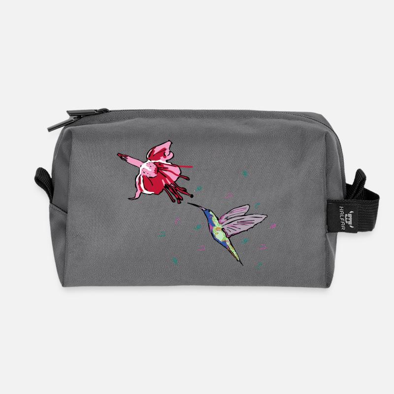 Kolibri - Recycelte Kulturtasche - Anthrazit