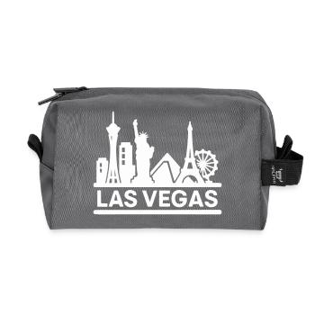 las vegas - Recycelte Kulturtasche - Anthrazit - Vorne