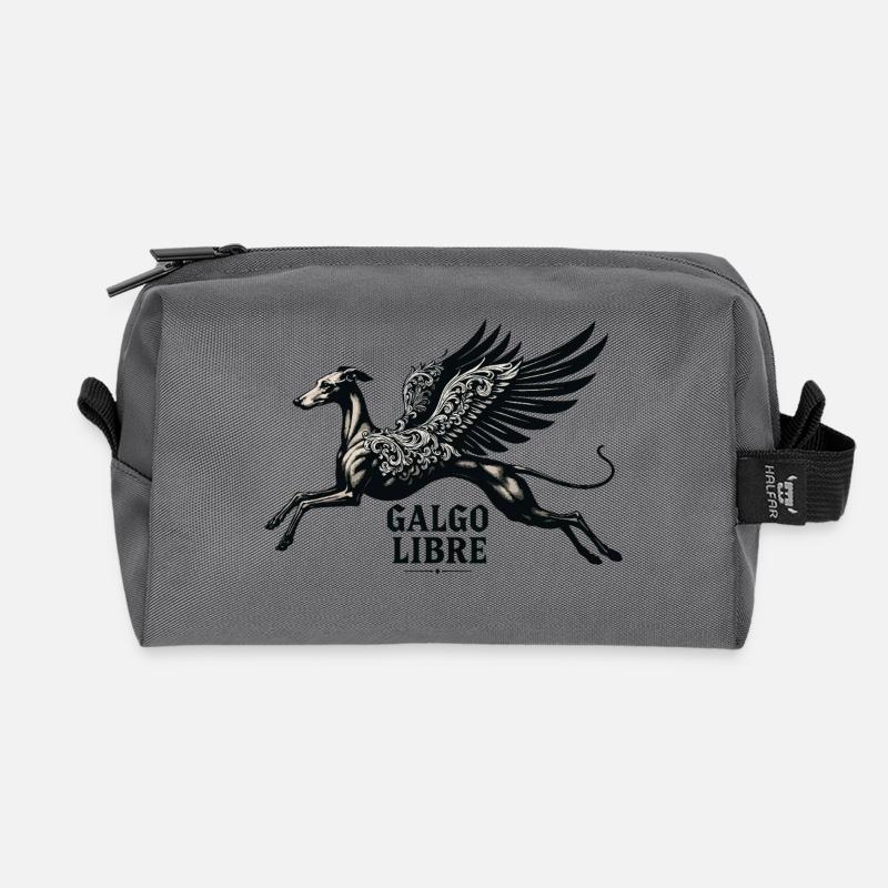 Galgo Libre Nr1  - Recycelte Kulturtasche - Anthrazit