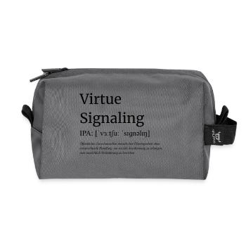 Virtue_Signaling - Recycelte Kulturtasche - Anthrazit - Vorne