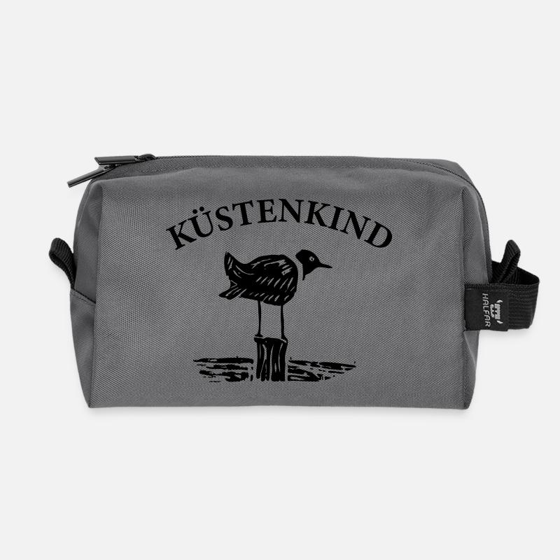 KüstenKind - Recycelte Kulturtasche - Anthrazit