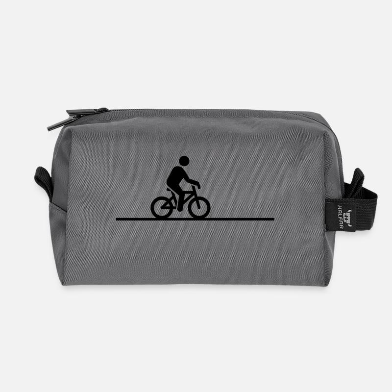 Fahrradmotiv - Recycelte Kulturtasche - Anthrazit