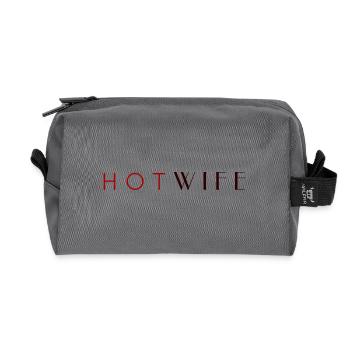 H_O_T_W_I_F_E - Recycelte Kulturtasche - Anthrazit - Vorne