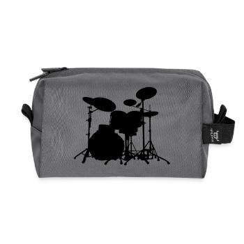 batterie - drums - Trousse de toilette en tissu recyclé - anthracite - Devant