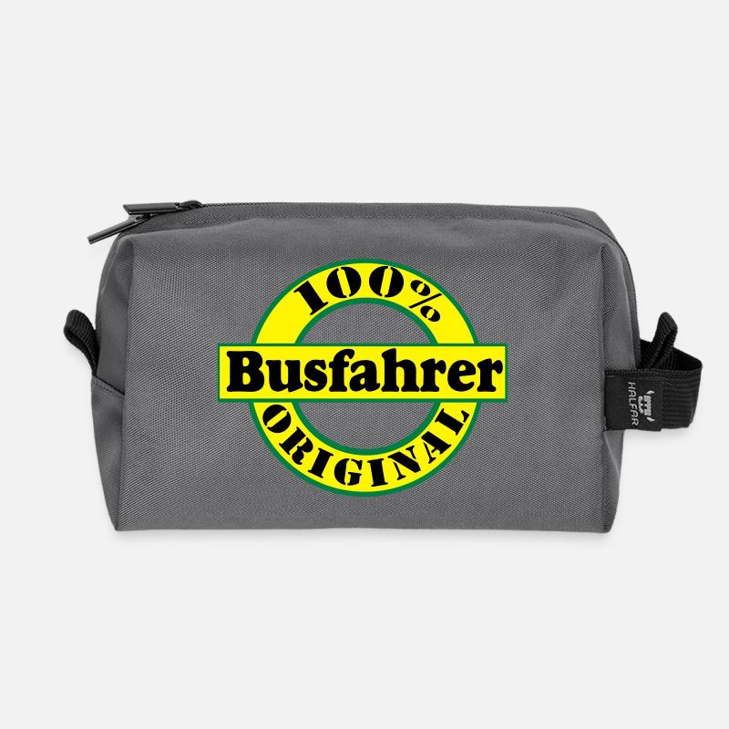 Busfahrer Bus Omnibus 100% Busfahrer Original(25) - Recycelte Kulturtasche - Anthrazit