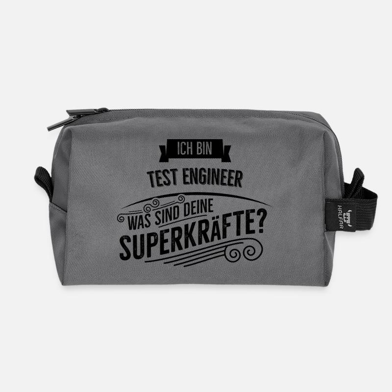 Test Engineer - Recycelte Kulturtasche - Anthrazit