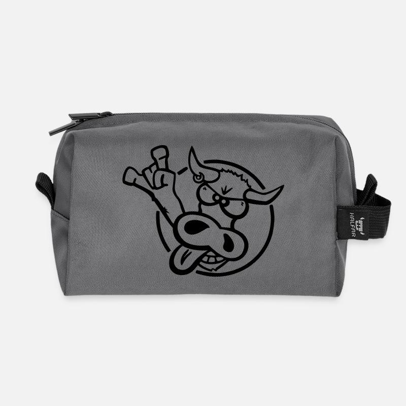 Ost Tiroler Grauvieh - Recycelte Kulturtasche - Anthrazit