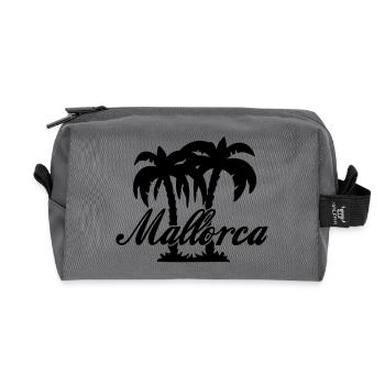 Mallorca - Recycled Toiletry Zip Bag - anthracite - Front
