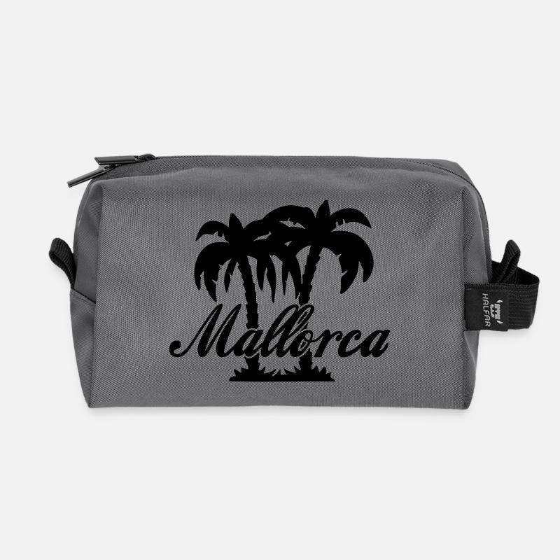 Mallorca - Farbwechsel - Recycelte Kulturtasche - Anthrazit