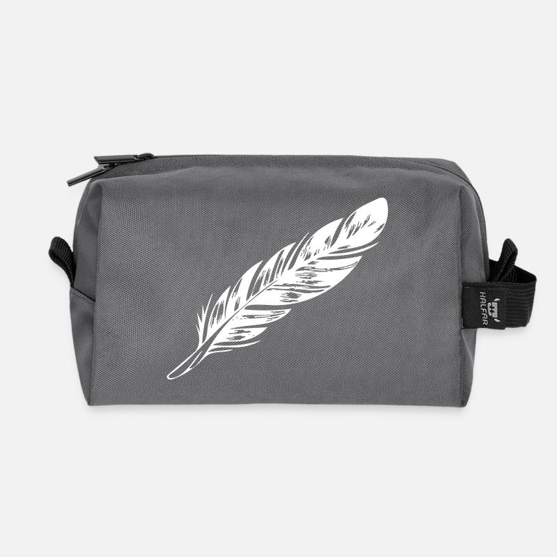 Feder - Recycelte Kulturtasche - Anthrazit
