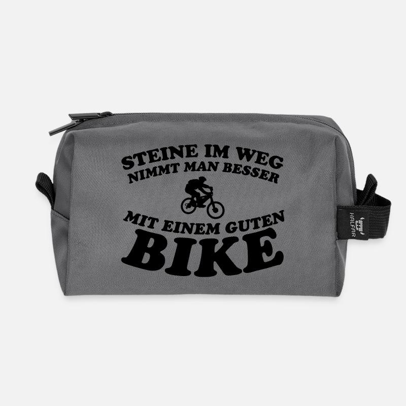 Steine Bike - Recycelte Kulturtasche - Anthrazit