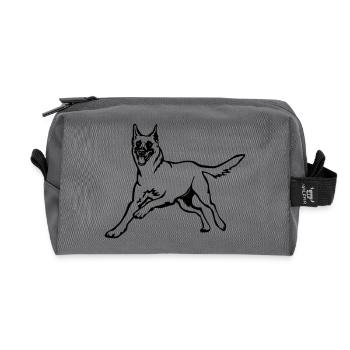 Malinois - Recycelte Kulturtasche - Anthrazit - Vorne