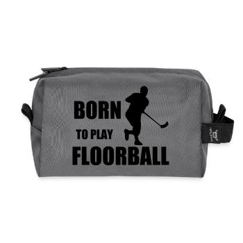 Floorball Ballsport Innebandy Unihockey - Recycled Toiletry Zip Bag - anthracite - Front