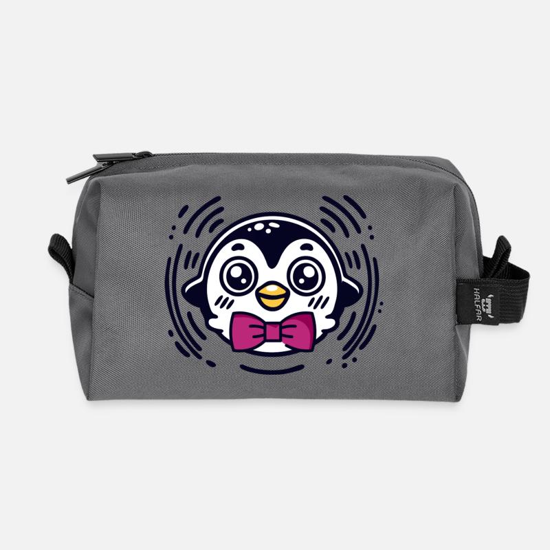 Hüpfpinguin NA304 - Recycelte Kulturtasche - Anthrazit