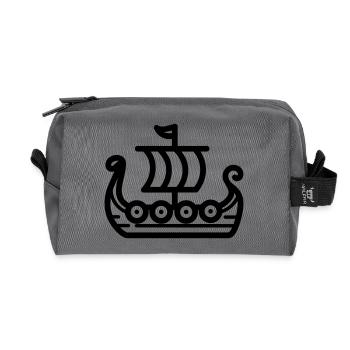 Wikingerschiff - Recycelte Kulturtasche - Anthrazit - Vorne