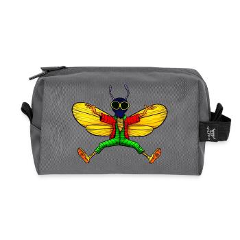 Fliege Yogi - Recycelte Kulturtasche - Anthrazit - Vorne