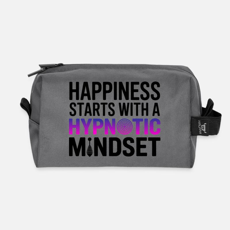 Hypnotiseur-Glücks-Hypnotis-Psycho-Mindset-Profi - Recycelte Kulturtasche - Anthrazit