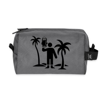 Party Urlaub Insel Bier - Recycelte Kulturtasche - Anthrazit - Vorne