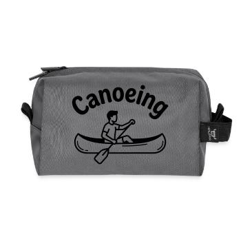 Navigation en canoë - Trousse de toilette en tissu recyclé - anthracite - Devant