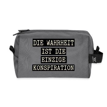 Mehr Wahrheit - Recycelte Kulturtasche - Anthrazit - Vorne