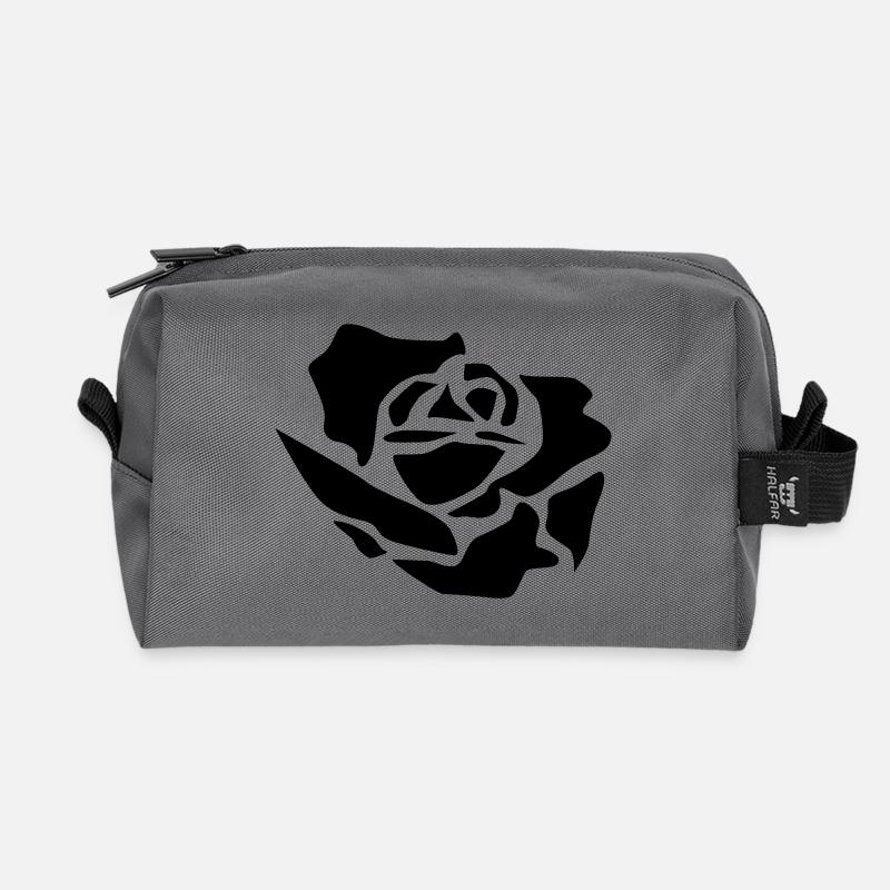 rosenknospe - Recycelte Kulturtasche - Anthrazit
